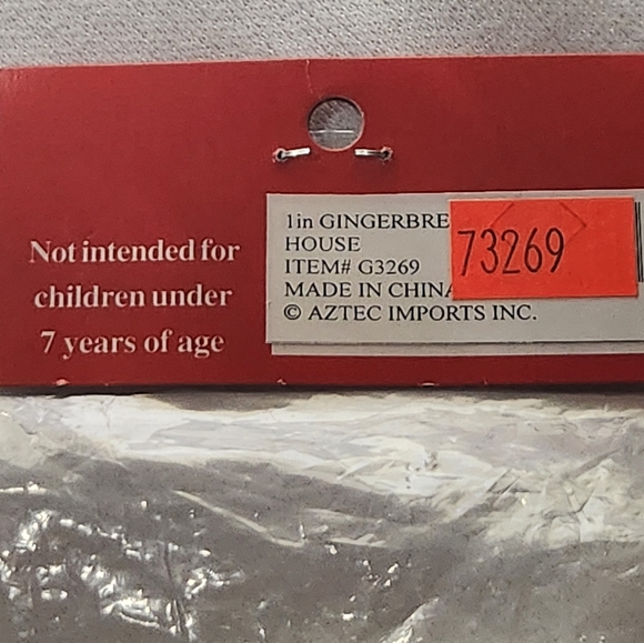 Vtg Sealed Town Square Miniatures Miniature Dollhouse Gingerbread House #G3269 - Picture 4 of 13